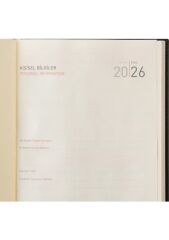 2K 2026 Günlük Çizgili Ajanda Diplomat 17x24 cm Turkuaz