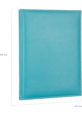 2K 2026 Günlük Çizgili Ajanda Diplomat 17x24 cm Turkuaz