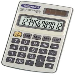BIGPOINT HESAP MAKINESI CEP TIPI BP515 (12 HANE)