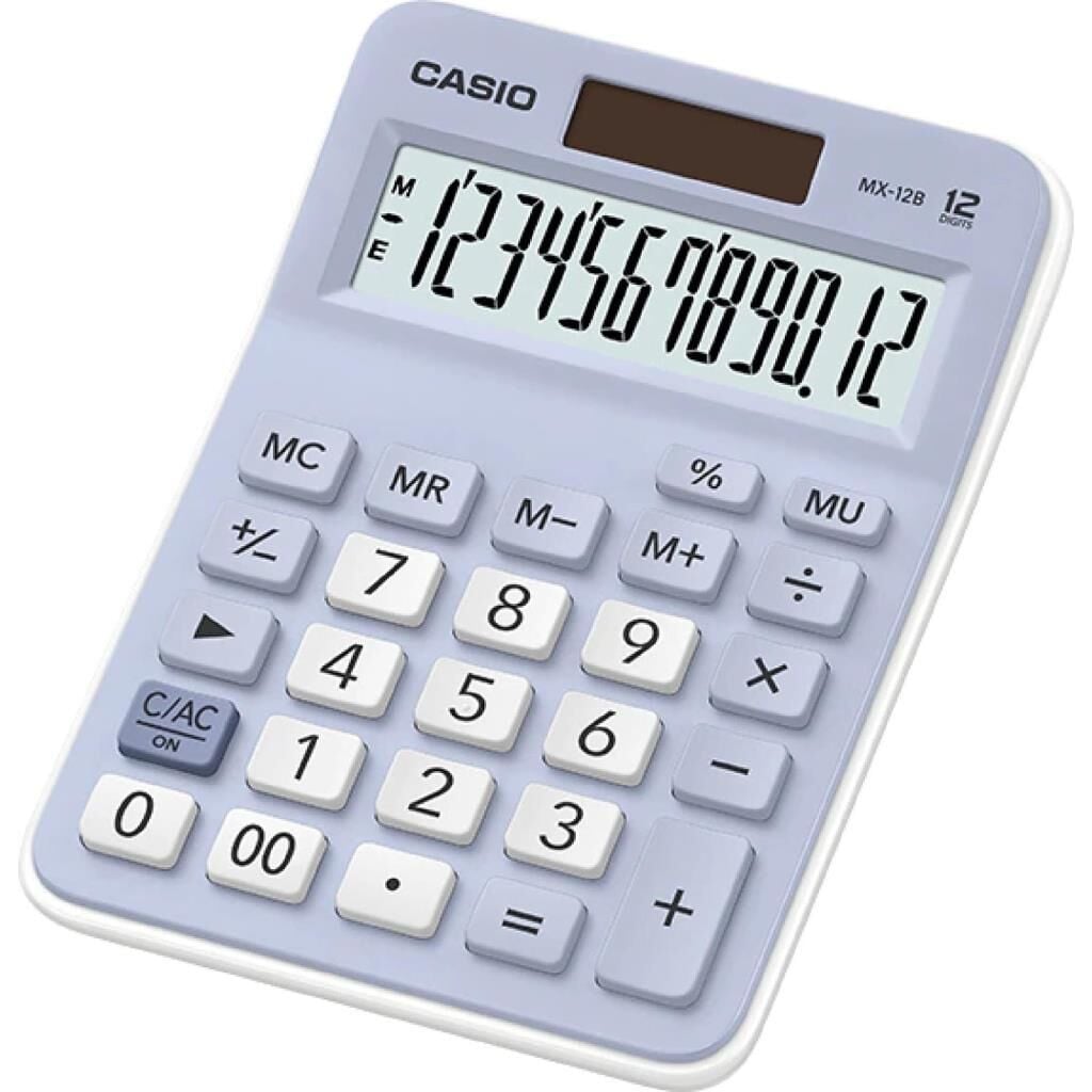 CASIO HESAP MAKINESI M.USTU MX-12B-LB (12 HANE)