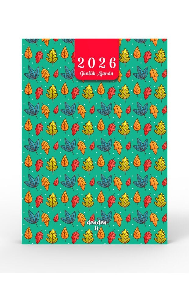 YMN 2026 Günlük Ajanda Yapraklar Yeşil 17x24 320 Sayfa