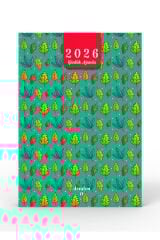 YMN 2026 Günlük Ajanda Yapraklar Yeşil 17x24 320 Sayfa