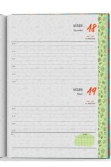 YMN 2026 Günlük Ajanda Yapraklar Yeşil 17x24 320 Sayfa