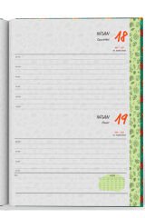 YMN 2026 Günlük Ajanda Yapraklar Yeşil 17x24 320 Sayfa