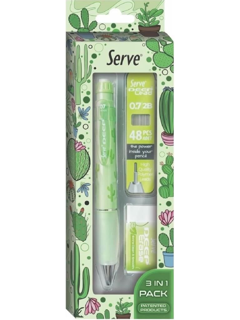 SERVE VERSATIL DEEP 07 DOGA YESIL KAKTUS 3 IN 1