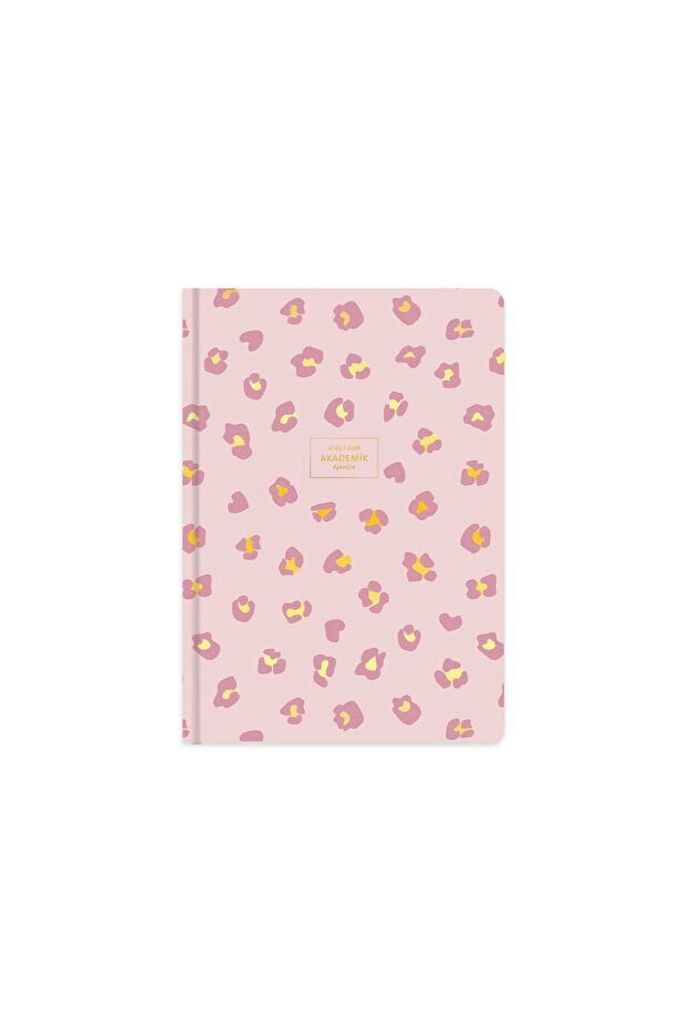 KESKIN AJANDA AKADEMIK17x24 PEMBE LEOPAR60009 2026