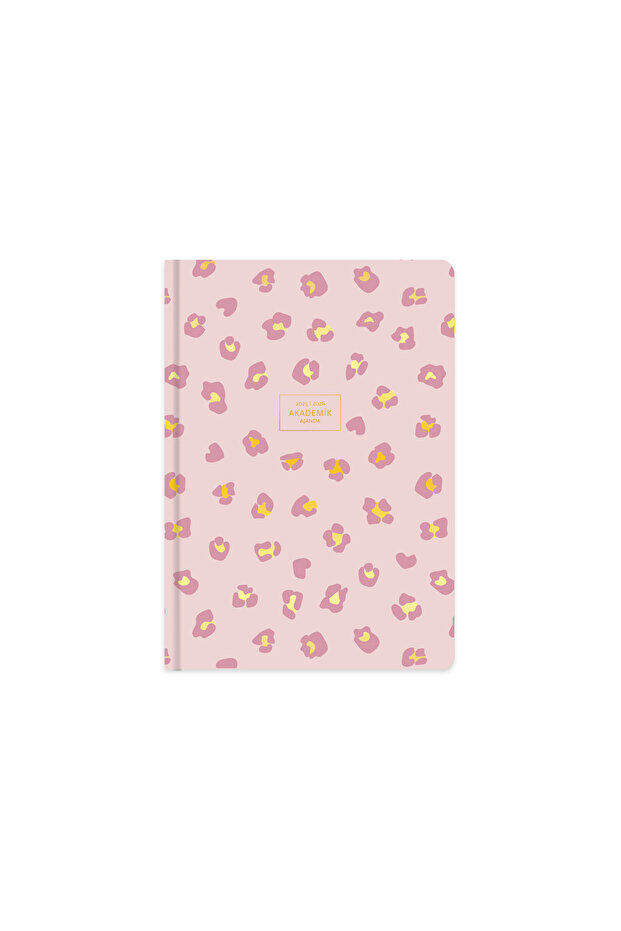 KESKIN AJANDA AKADEMIK17x24 PEMBE LEOPAR60009 2026