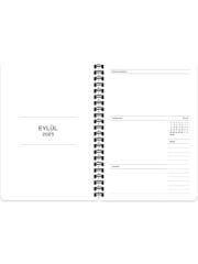 Keskin Akademik Ajanda 2026 Spiralli Mavi Kalp 16x23