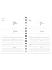 Keskin Akademik Ajanda 2026 Spiralli Mavi Kalp 16x23