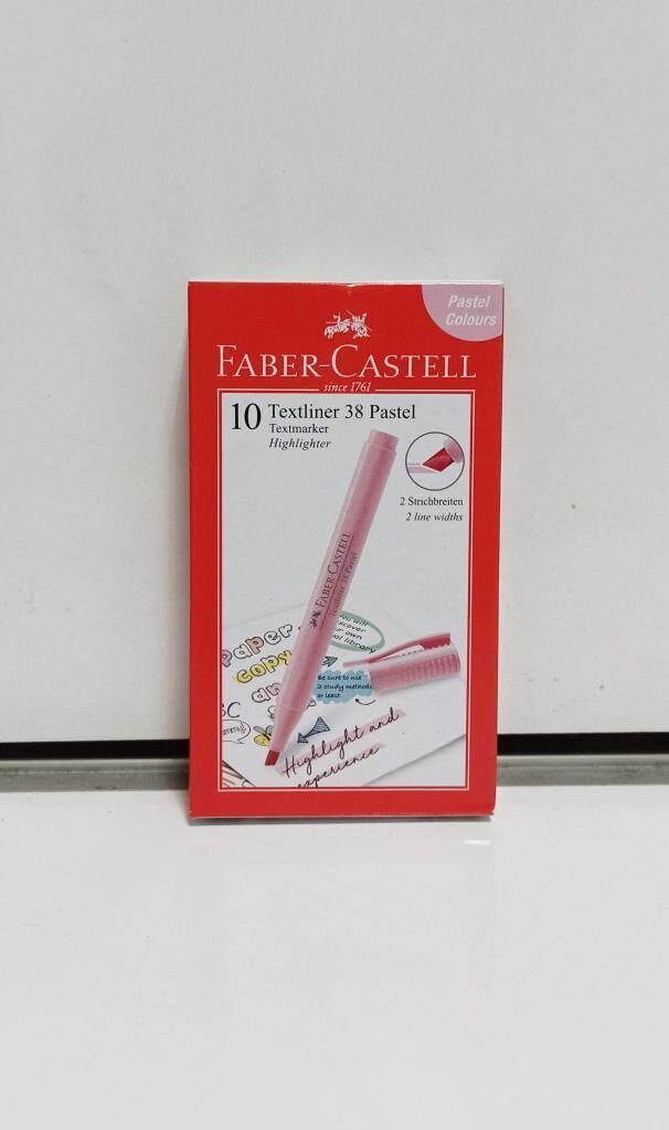 FABER-CASTELL FOSFORLU KALEM 38 PASTEL SOMON 10 LU