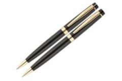 SCRIKSS TUKENMEZ+D.KALEM SET SIYAH ALTIN (38)