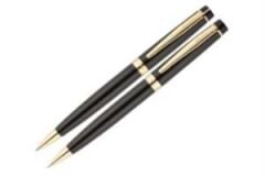 SCRIKSS TUKENMEZ+D.KALEM SET SIYAH ALTIN (38)