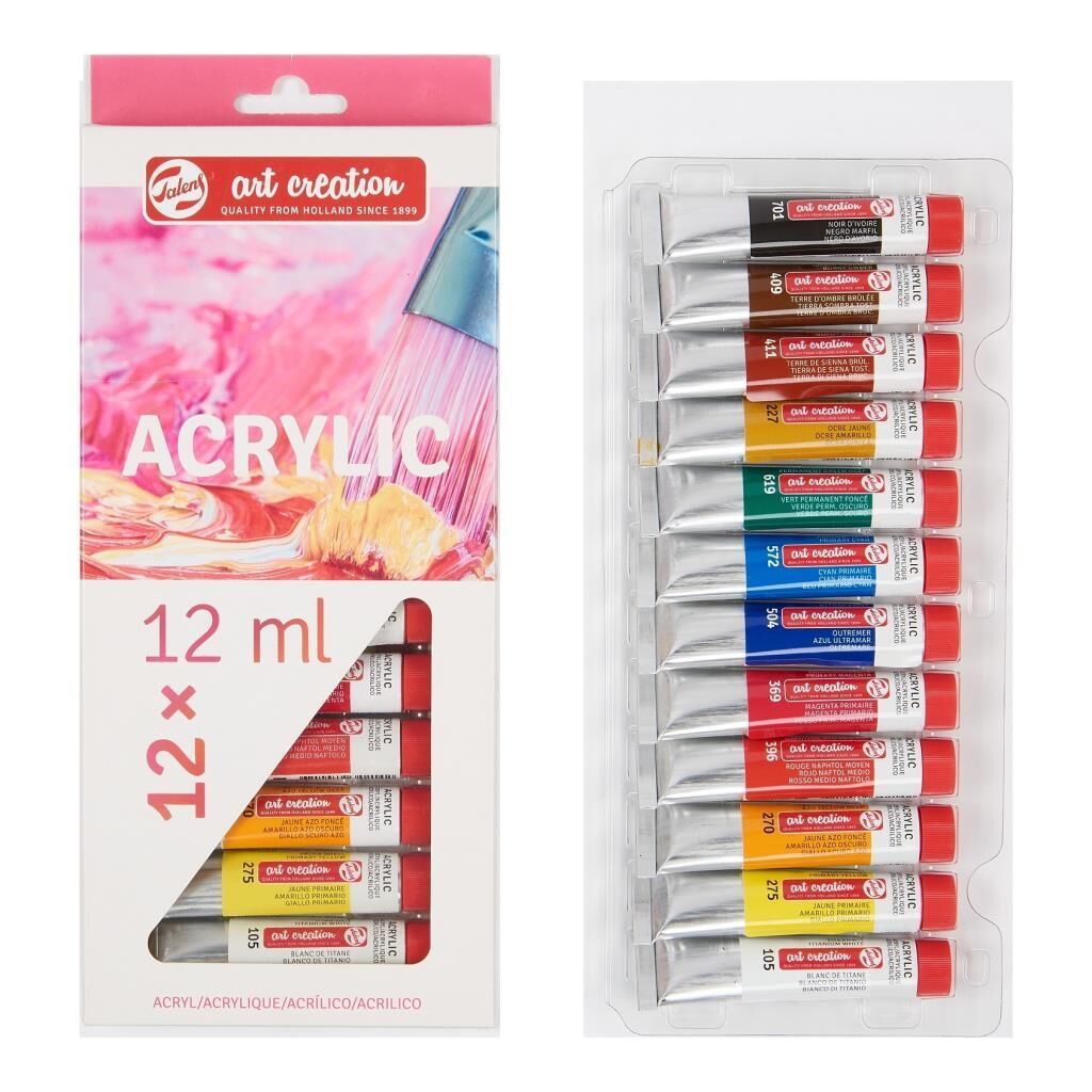 TALENS AC.EXPR.EXP ACR.SET 12X12ML AKRILIK