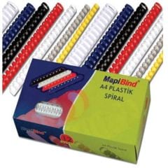MAPI PLASTIK SPIRAL 38mm BEYAZ 50 LI