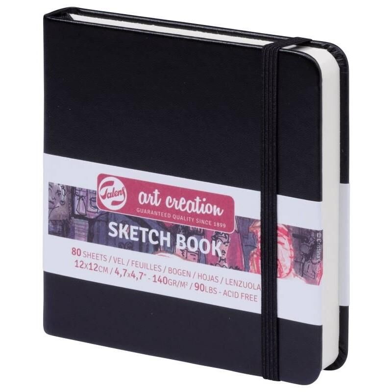 TALENS ART SKETCH BLOCK BLACK 12X12 140gr