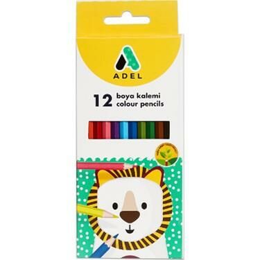 ADEL BOYA KALEMI KARTON KUTU TAM BOY 12 RENK