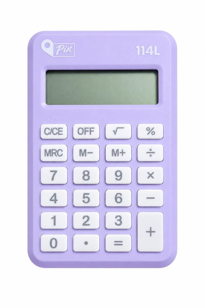 PIN HESAP MAKINESI CEP TIPI 8 HANE P.MOR (114L)