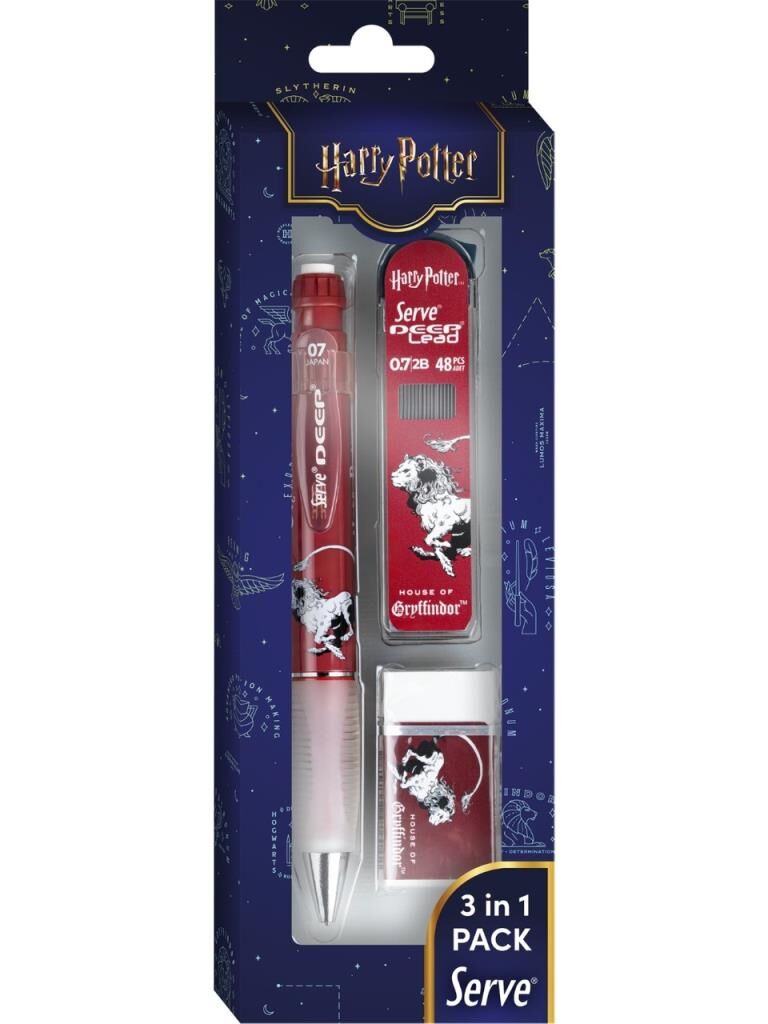 SERVE DEEP 07 HARRY POTTER GRYFFINDOR 3 LU SET