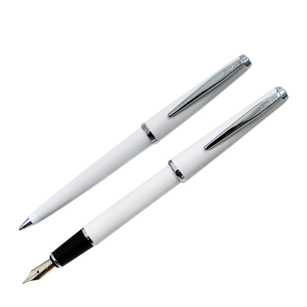 SCRIKSS TUKENMEZ+D.KALEM SET BEYAZ LUX KU.(33)