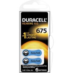 DURACELL ACTIVAIR KULAKLIK PILI 1.45V 6 LI  (675)