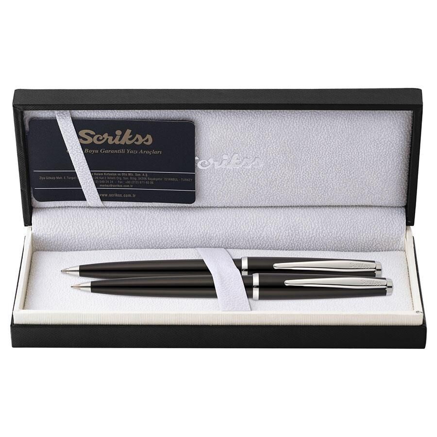 SCRIKSS TUKENMEZ+VERSATIL SET OZEL KUTU SIYAH(33V)
