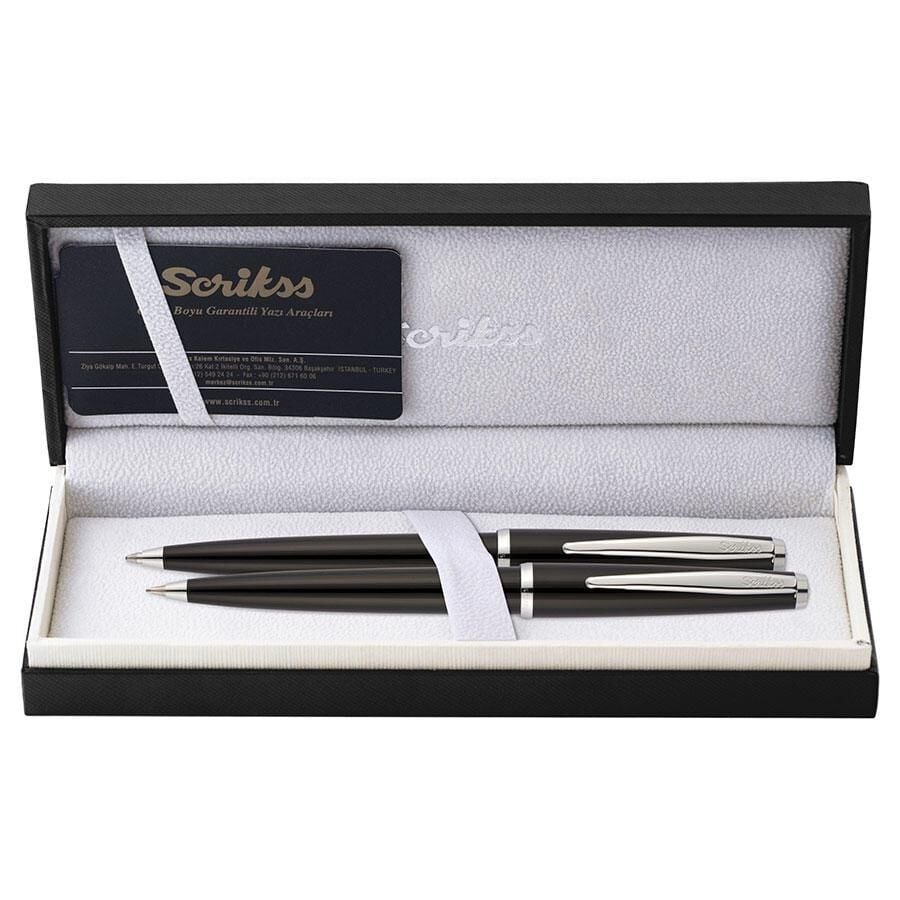 SCRIKSS TUKENMEZ+VERSATIL SET OZEL KUTU SIYAH(33V)