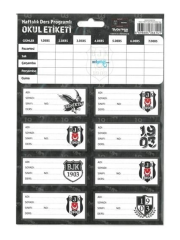 Beşiktaş Ders Programlı Okul Etiketi 3’lü