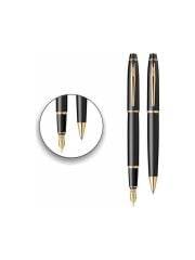 SCRIKSS TUKENMEZ+D.KALEM SET MAT SIYAH ALTIN (35)