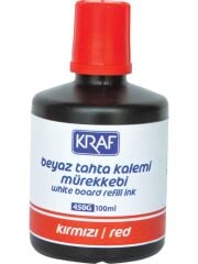 KRAF BEYAZ TAHTA MUREKKEBI 100 cc  KIRMIZI(450G)