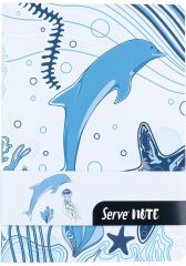 SERVE DEFTER SETI DESENLI GOK MAVISI KUTULU