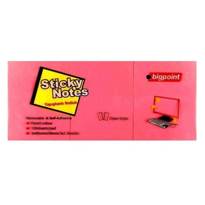 BIGPOINT YAP.KAGIT 40x50 NEON KIRMIZI 3 LU 805-25