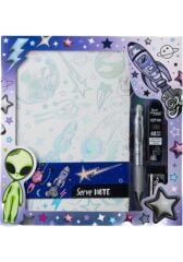 SERVE DEFTER SETI DESENLI UZAY SERISI BEYAZ