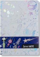 SERVE DEFTER SETI DESENLI UZAY SERISI BEYAZ