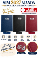 SIM 14X20 CILT BEZLI EKO AJANDA 2027