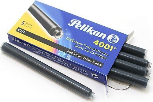 PELIKAN DOLMA KALEM KARTUSU UZUN SIYAH 5LI (GTPS)