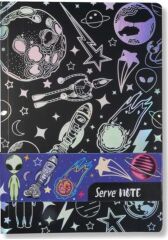 SERVE DEFTER SETI DESENLI UZAY SERISI SIYAH