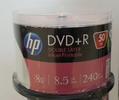 HP DVD+R DL 8.5GB PRINTABLE 50LI CAKEBOX