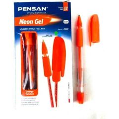 PENSAN JEL KALEM NEON 1.0 MM TURUNCU 12 LI 2290