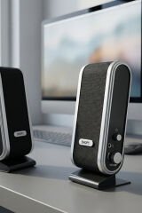 Snopy SN-820 2.0 USB 600W  Multimedya Hoparlör Siyah Gümüş