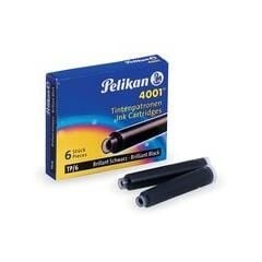 PELIKAN 4001 DOLMAKALEM KARTUSU SIYAH KISA 6LI