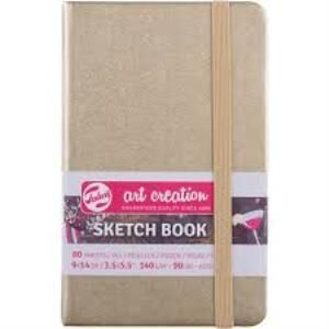 TALENS ART SKETCH BLCK W.GOLD 9X14 140gr