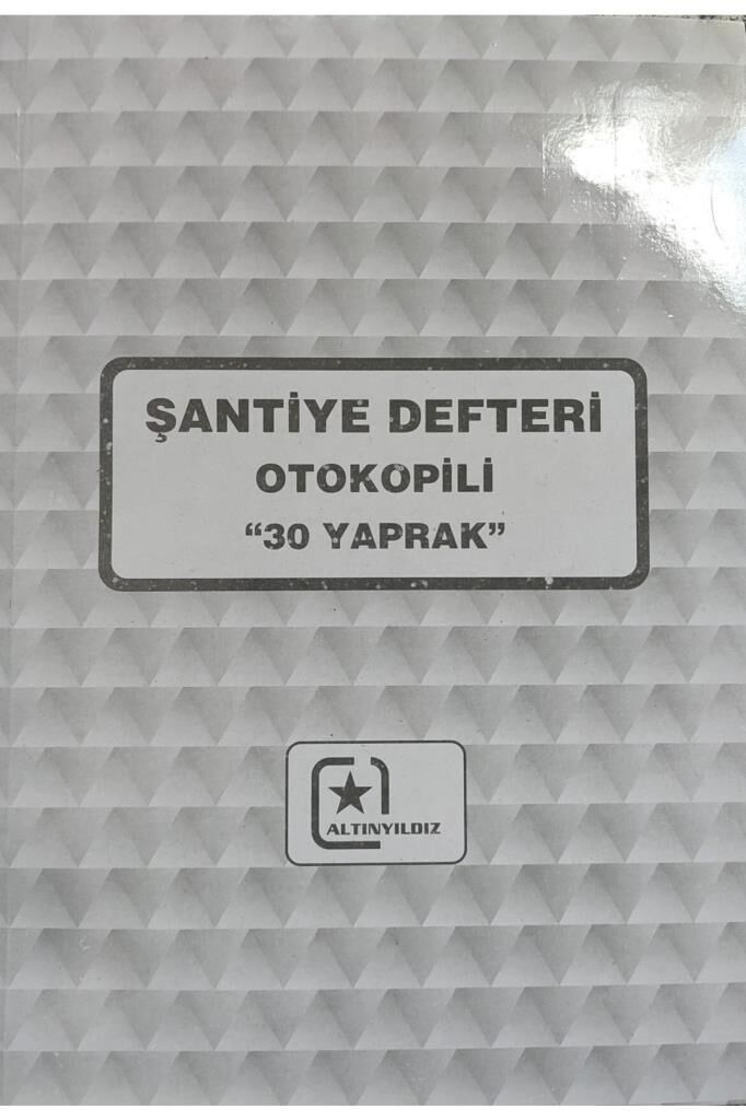 ALTINYILDIZ SANTIYE DEFTERI 20X28 2 NUSHA 30 SAYFA