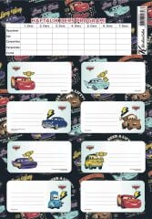 KESKIN OKUL ETIKETI CARS DERS PRG.3 LU (220130)