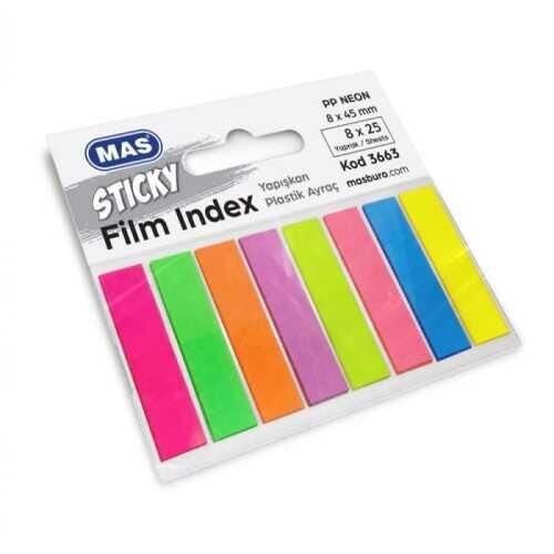 MAS INDEKS 8x45 25 LI NEON 8 RENK (3663)
