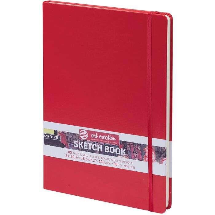 TALENS ART SKETCH BLOCK RED 21X30 140gr