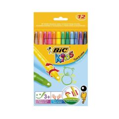 BIC KIDS CEVIRMELI PASTEL MUM BOYA 12 LI (8805082)