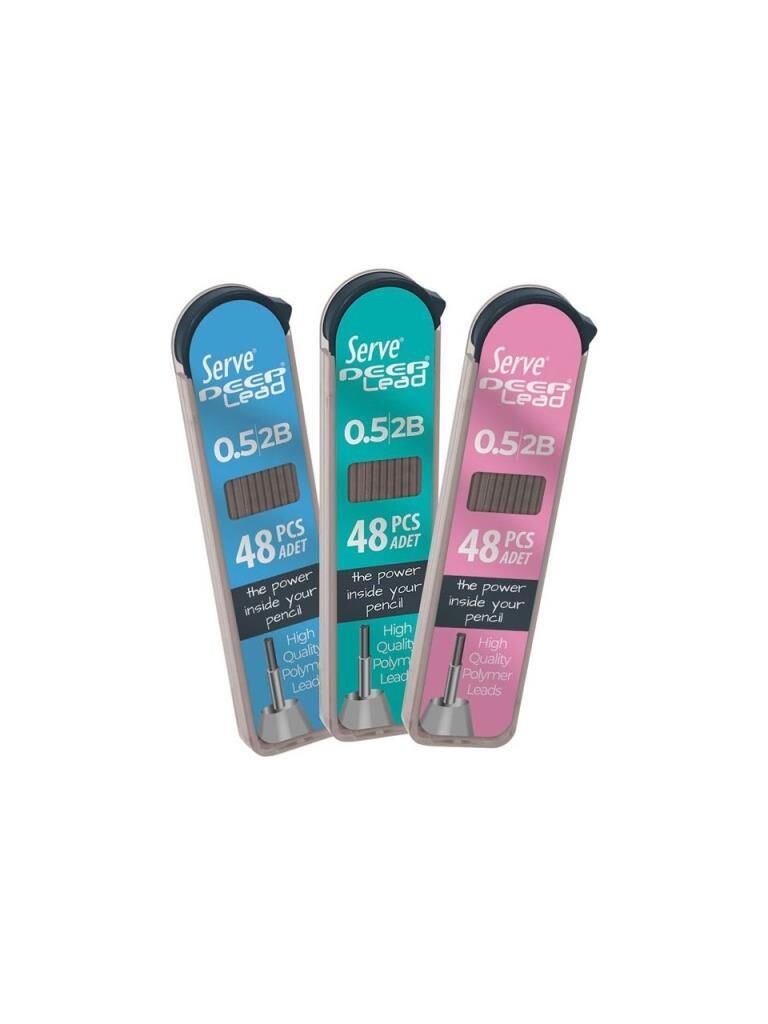 SERVE DEEP MEKANIK KALEM UCU 0.5MM 2B GOK MAVISI