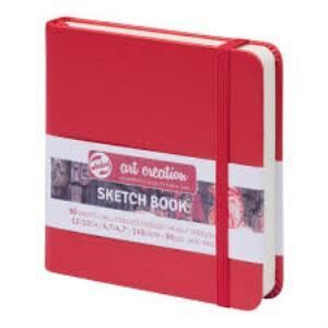 TALENS ART SKETCH BLOCK RED 12X12 140gr