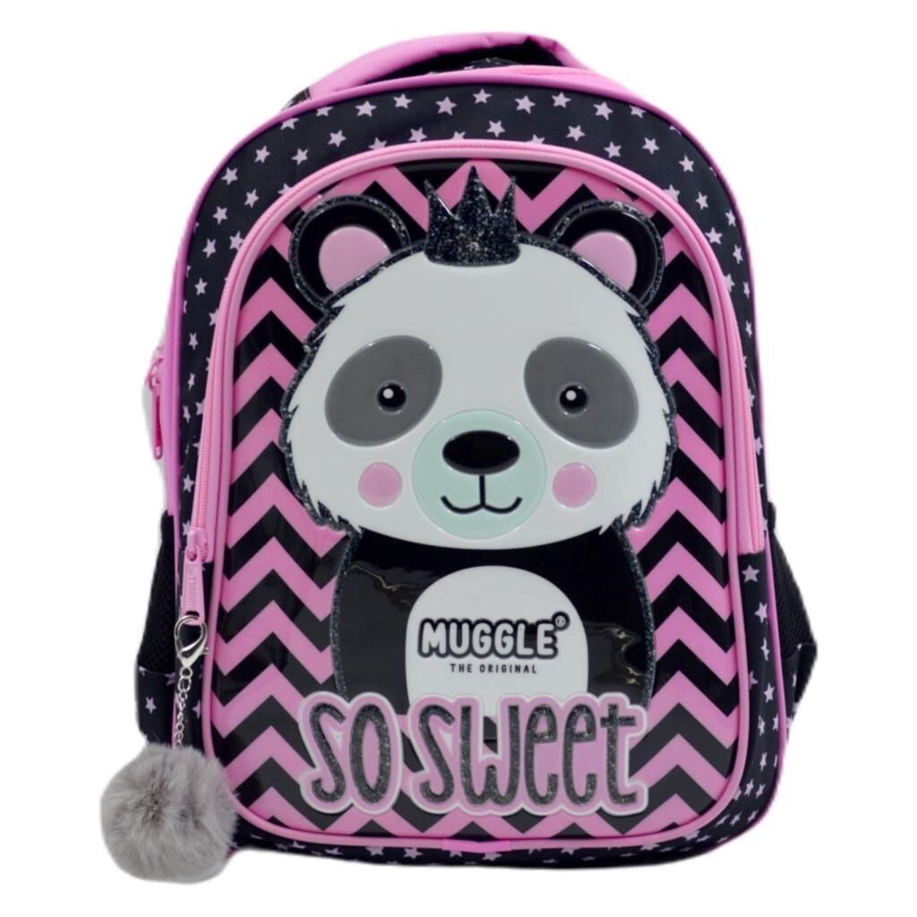 MIKRO OKUL CANTASI MUGGLE PANDA SIYAH MU7303