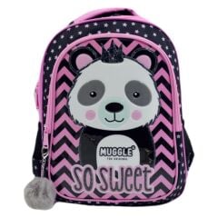 MIKRO OKUL CANTASI MUGGLE PANDA SIYAH MU7303